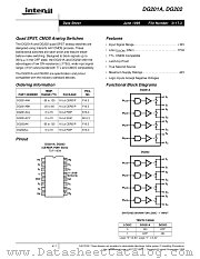 DG202 datasheet pdf Intersil