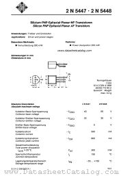 2N5447 datasheet pdf AEG-TELEFUNKEN