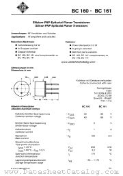 BC160-10 datasheet pdf AEG-TELEFUNKEN