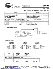 CY24212 datasheet pdf Cypress