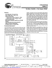 CY62167DV20 datasheet pdf Cypress