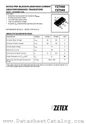 FZT949 datasheet pdf Diodes