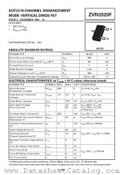 ZVN3320F datasheet pdf Diodes