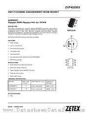 ZVP4525E6 datasheet pdf Diodes