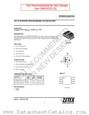 ZXMN2A02X8 datasheet pdf Diodes