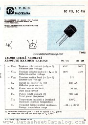 BC416 datasheet pdf IPRS Baneasa