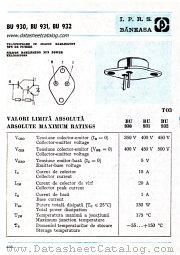 BU931 datasheet pdf IPRS Baneasa