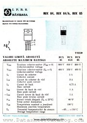 BUX85 datasheet pdf IPRS Baneasa