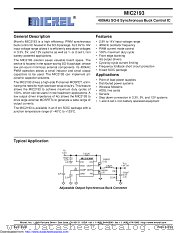 MIC2193 datasheet pdf Microchip