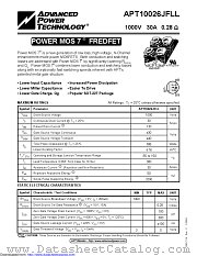 APT10026JFLL datasheet pdf Microsemi