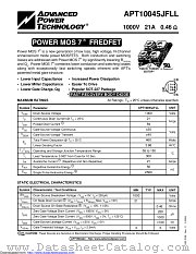 APT10045JFLL datasheet pdf Microsemi