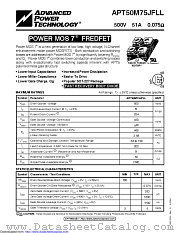 APT50M75JFLL datasheet pdf Microsemi