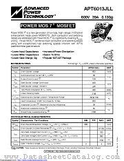 APT6013JLL datasheet pdf Microsemi