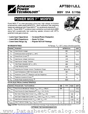 APT8011JLL datasheet pdf Microsemi