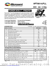 APT8014JFLL datasheet pdf Microsemi