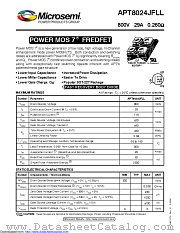 APT8024JFLL datasheet pdf Microsemi