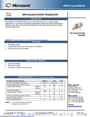 2N6315 datasheet pdf Microsemi