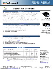 SMBG5931BE3/TR13 datasheet pdf Microsemi