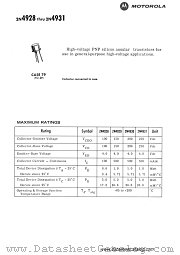 2N4931 datasheet pdf Motorola