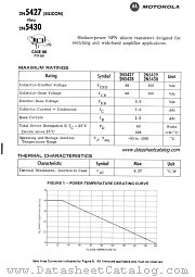 2N5427 datasheet pdf Motorola