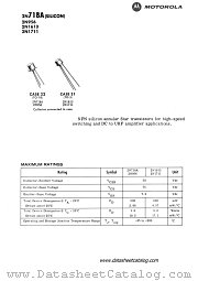 2N718A datasheet pdf Motorola