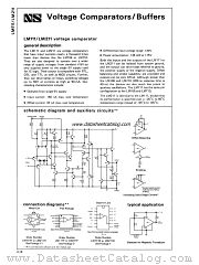 LM211D datasheet pdf National Semiconductor