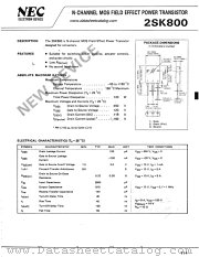 2SK800 datasheet pdf NEC