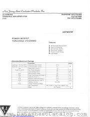 IRFM250 datasheet pdf New Jersey Semiconductor