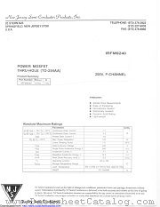 IRFM9240 datasheet pdf New Jersey Semiconductor