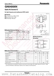 GN04006N datasheet pdf Panasonic