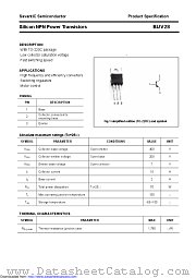 BUV28 datasheet pdf Savantic