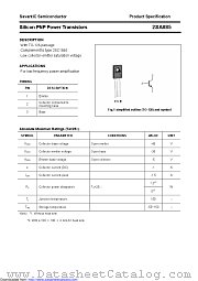 2SA885 datasheet pdf Savantic