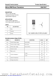 2SA1837 datasheet pdf Savantic