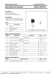 2SD743A datasheet pdf Savantic