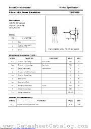 2SD1026 datasheet pdf Savantic