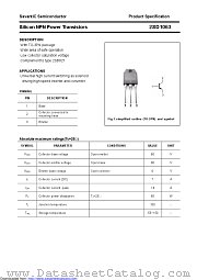 2SD1063 datasheet pdf Savantic