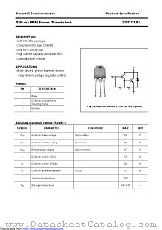 2SD1193 datasheet pdf Savantic