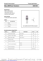 2SD1499 datasheet pdf Savantic