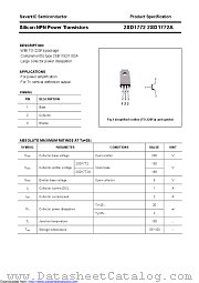 2SD1772A datasheet pdf Savantic