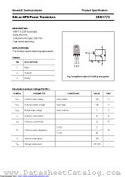 2SD1773 datasheet pdf Savantic