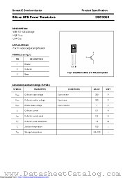 2SC3063 datasheet pdf Savantic