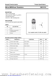 2SC3153 datasheet pdf Savantic