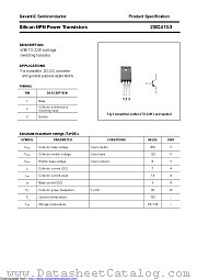 2SC4153 datasheet pdf Savantic