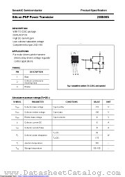 2SB885 datasheet pdf Savantic