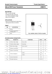 2SB919 datasheet pdf Savantic