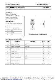 2SB1054 datasheet pdf Savantic