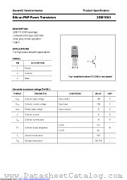 2SB1063 datasheet pdf Savantic