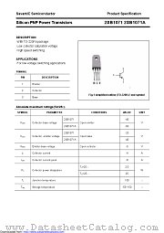 2SB1071 datasheet pdf Savantic