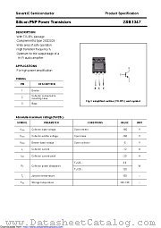 2SB1347 datasheet pdf Savantic