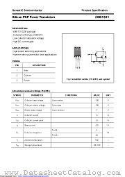 2SB1381 datasheet pdf Savantic